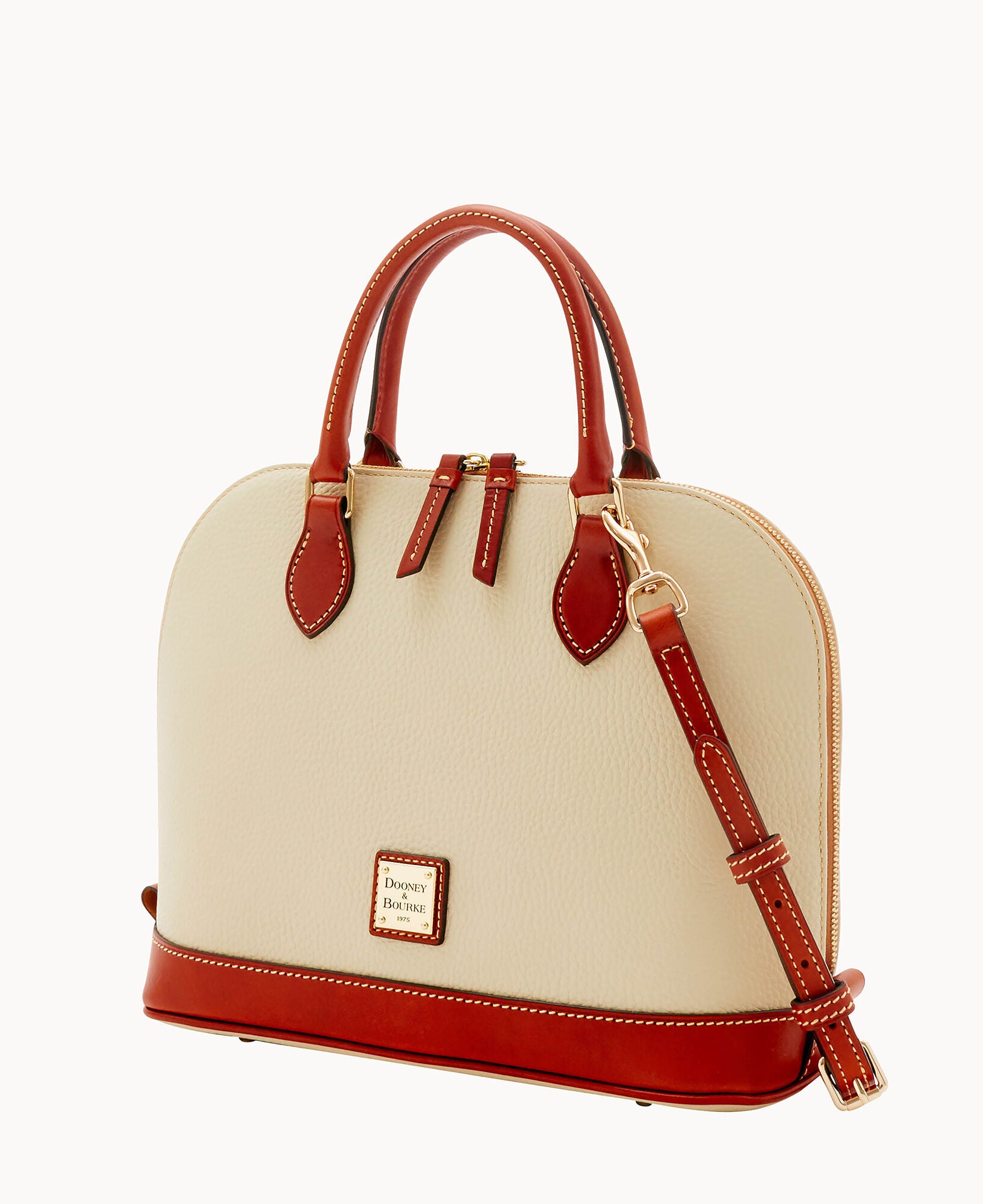 Pebble Grain Zip Zip Satchel - Image 14