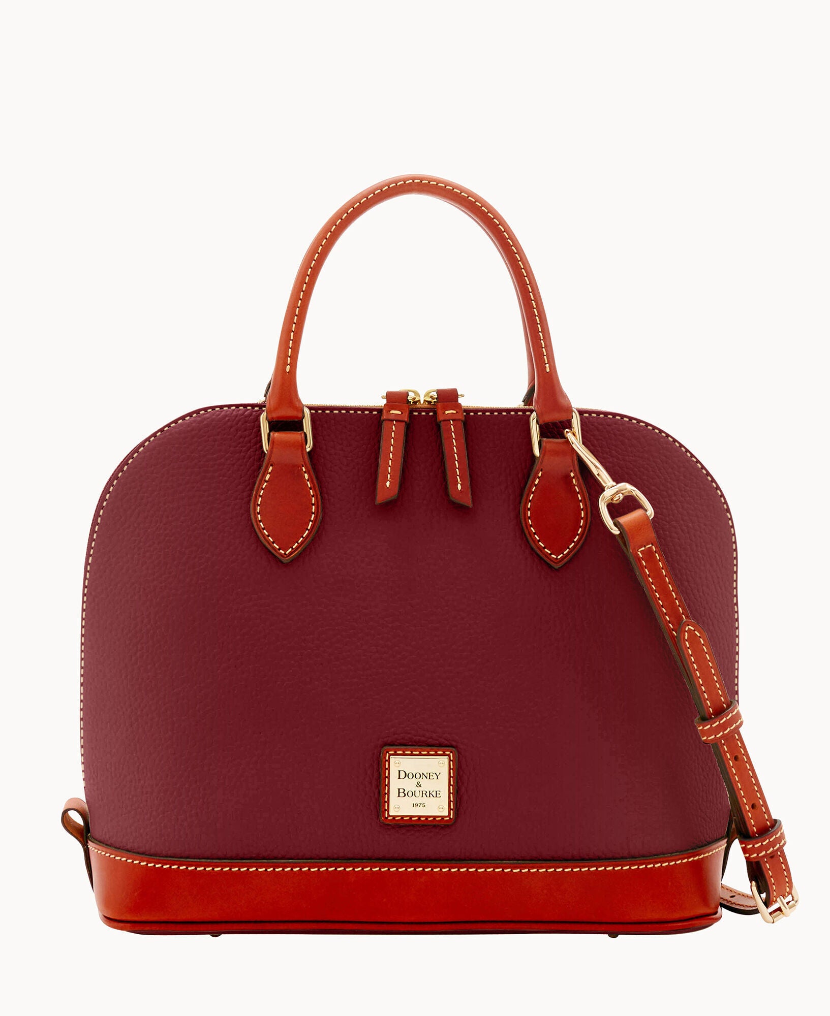 Pebble Grain Zip Zip Satchel - Image 18