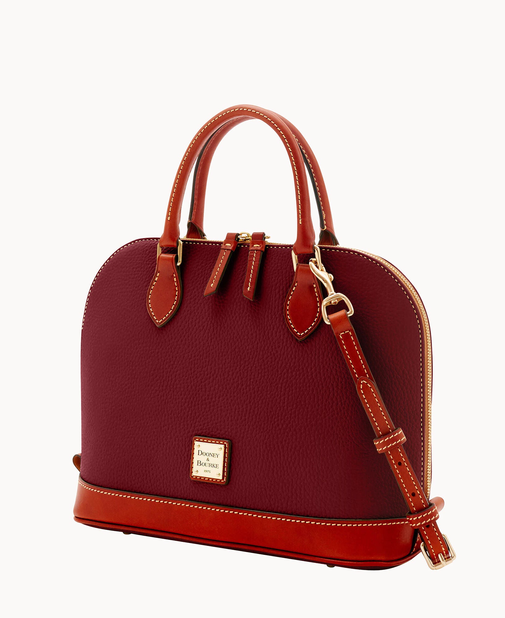 Pebble Grain Zip Zip Satchel - Image 19