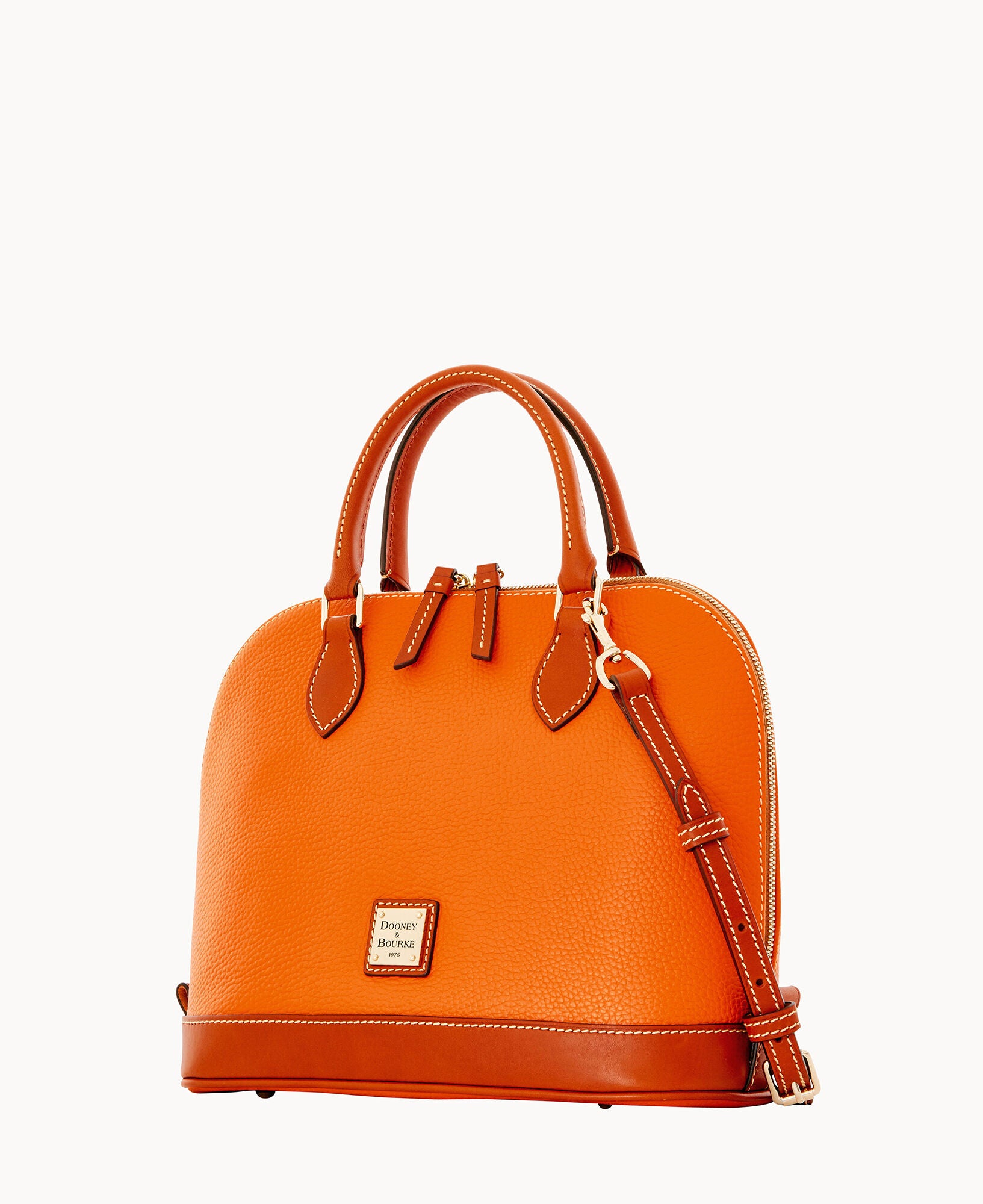 Pebble Grain Zip Zip Satchel - Image 23