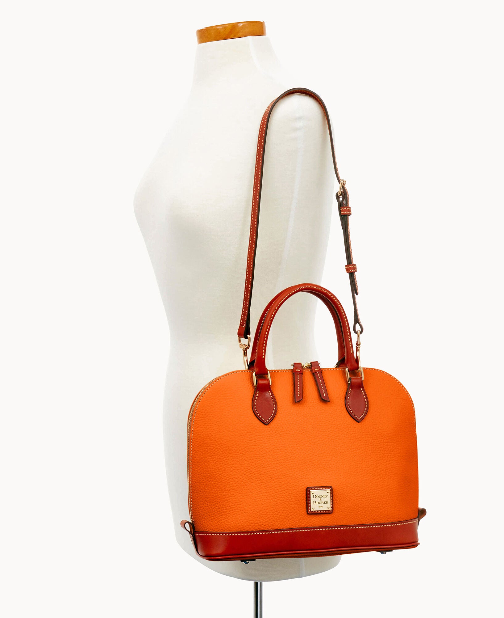 Pebble Grain Zip Zip Satchel - Image 26