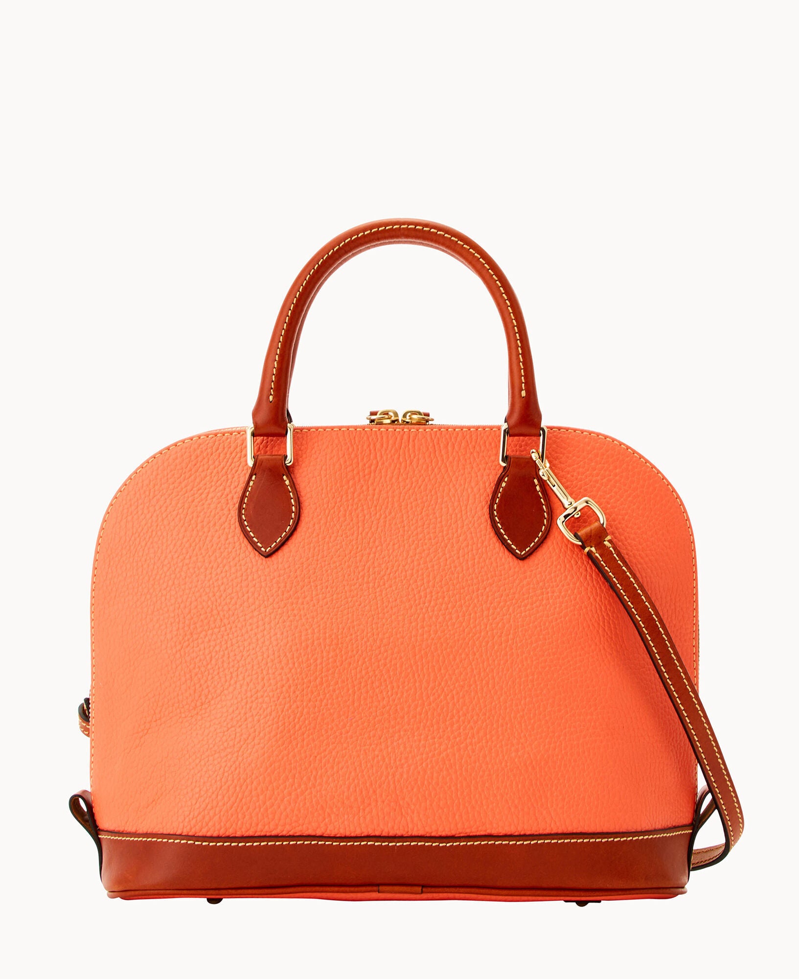 Pebble Grain Zip Zip Satchel - Image 30