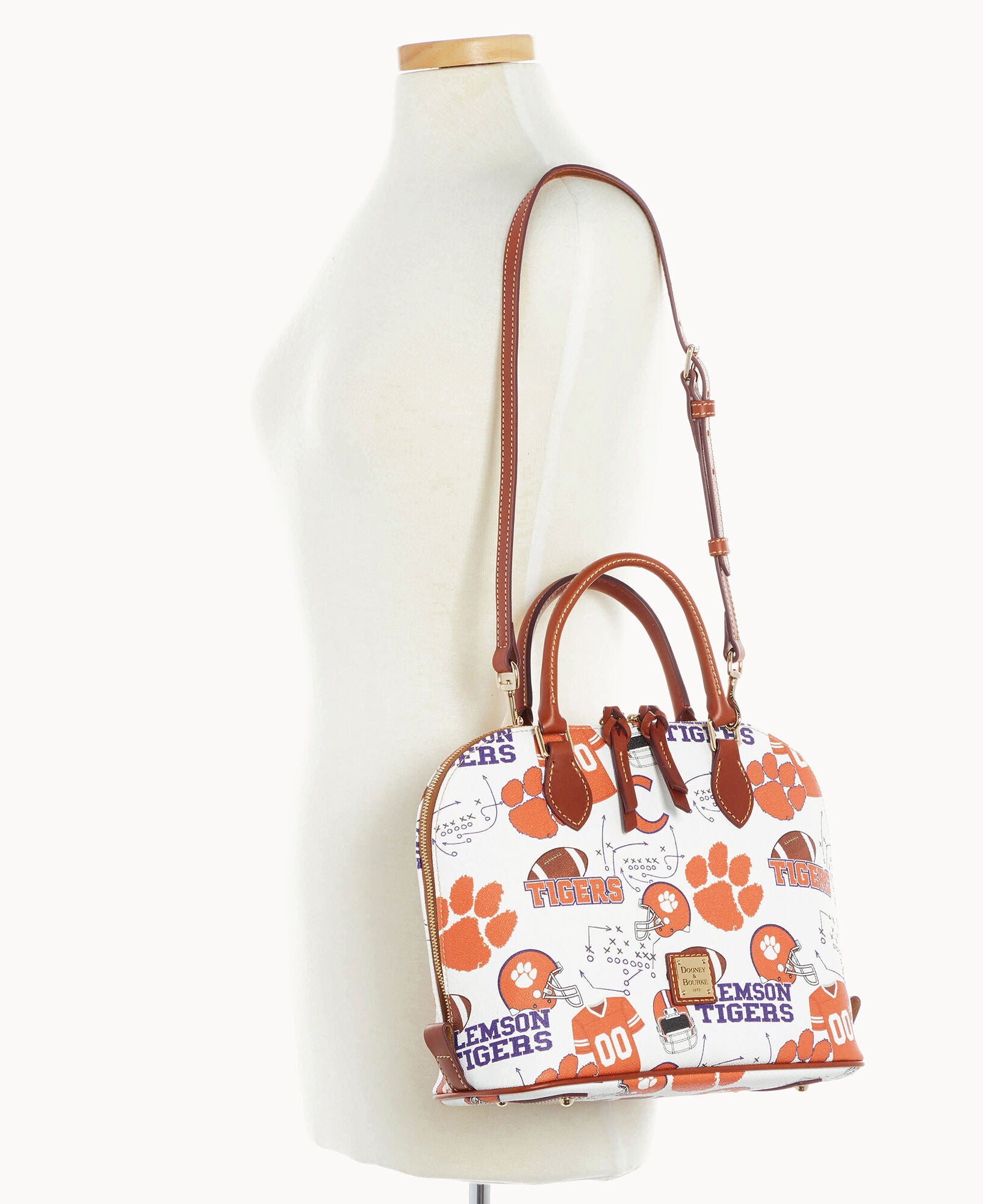 Collegiate Clemson University Zip Zip Satchel - Image 4