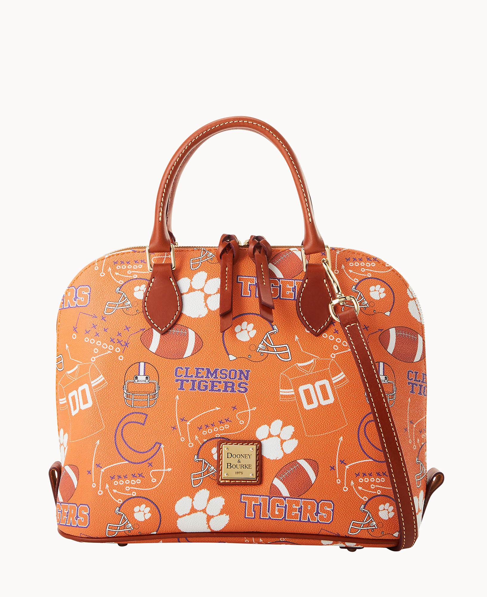 Collegiate Clemson University Zip Zip Satchel - Image 5