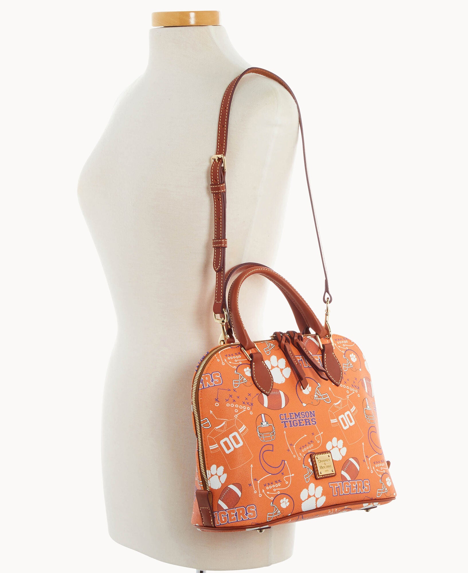 Collegiate Clemson University Zip Zip Satchel - Image 8
