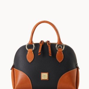 Pebble with Florentine Trim Domed Satchel