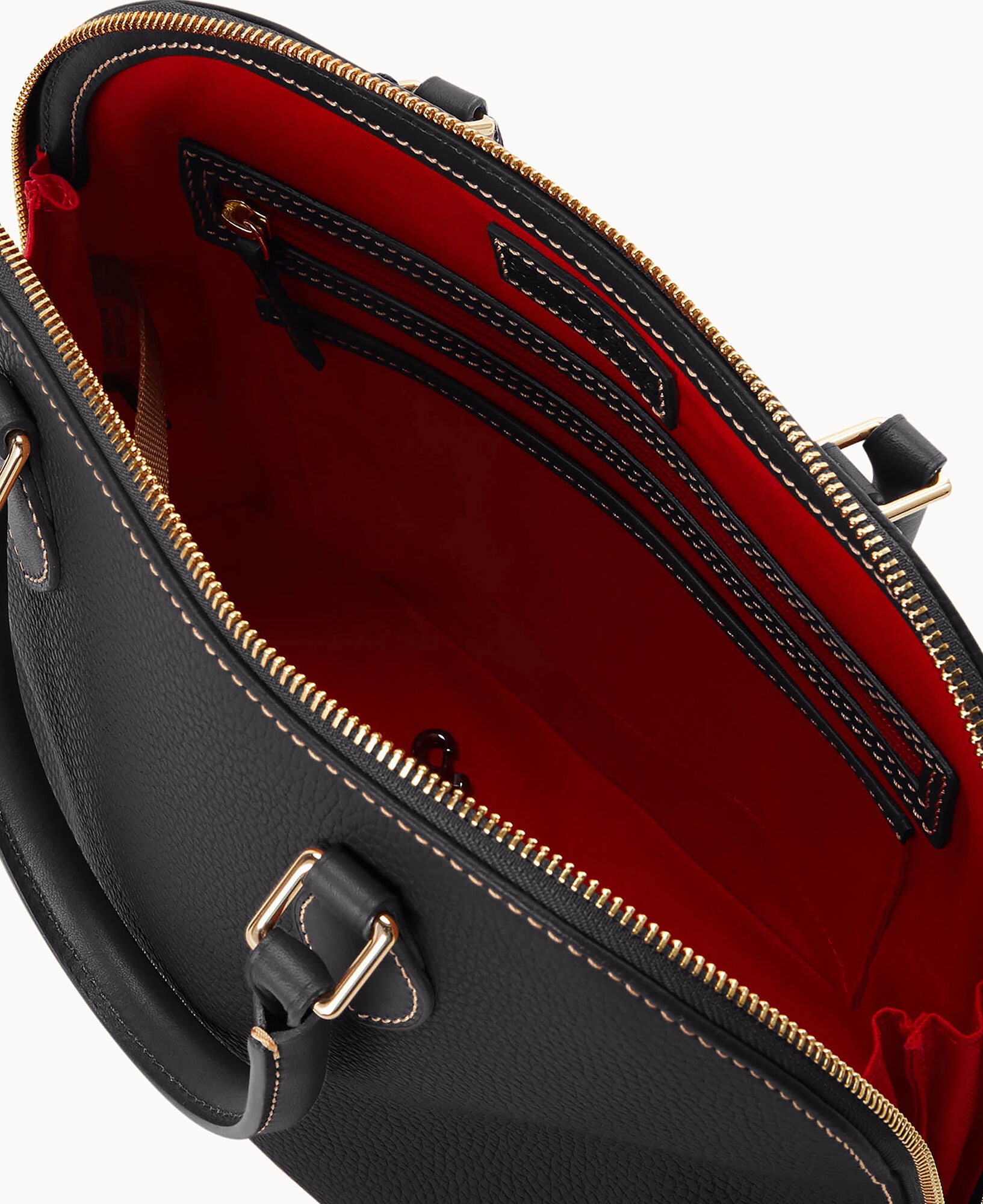 Pebble Grain Domed Satchel - Image 11