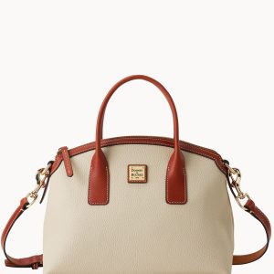Pebble Grain Domed Satchel