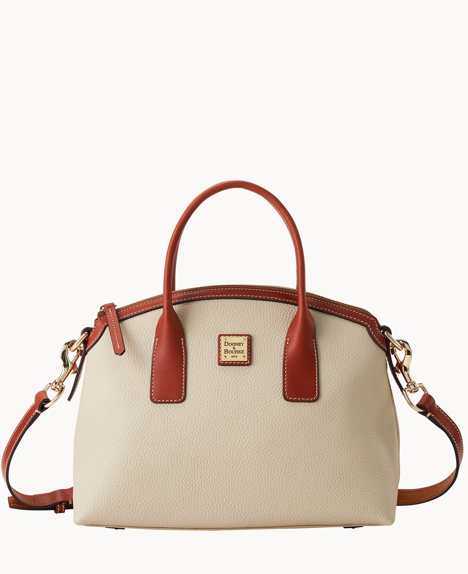 Pebble Grain Domed Satchel