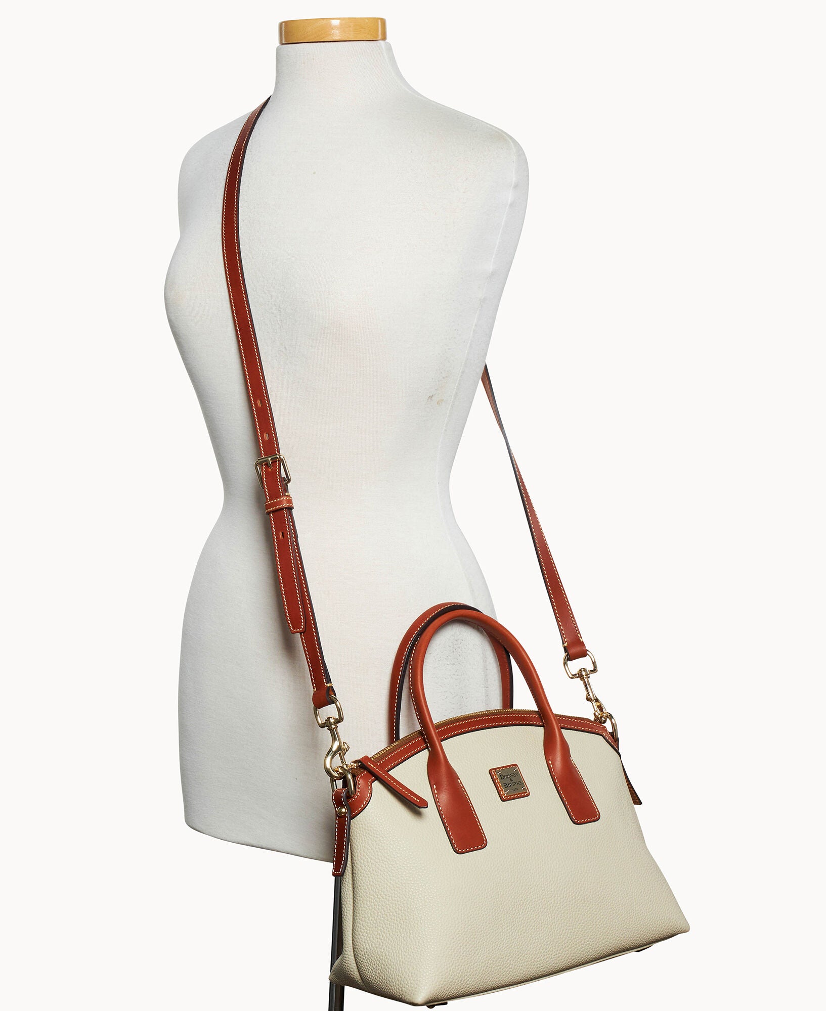Pebble Grain Domed Satchel - Image 4