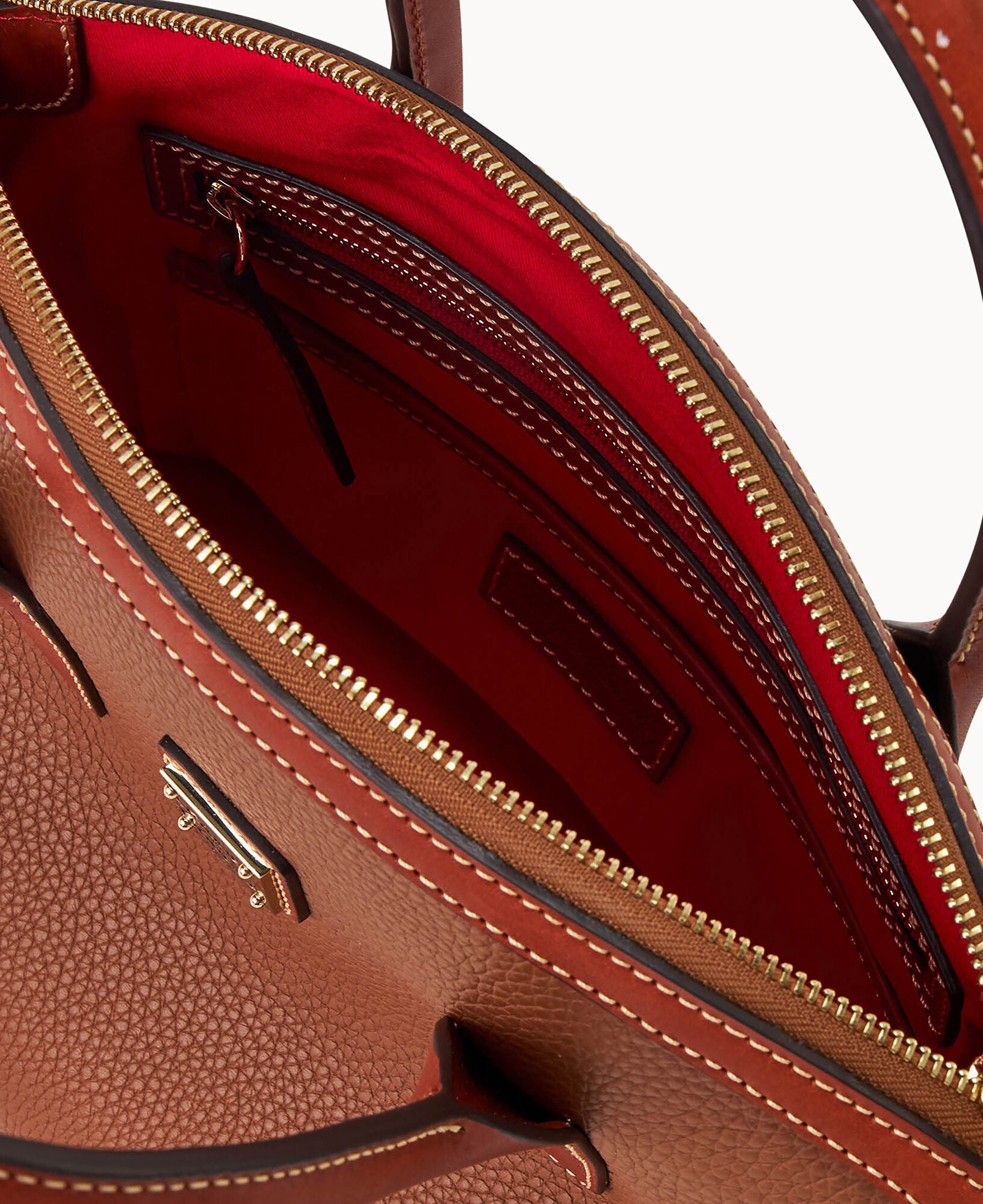 Pebble Grain Domed Satchel - Image 7