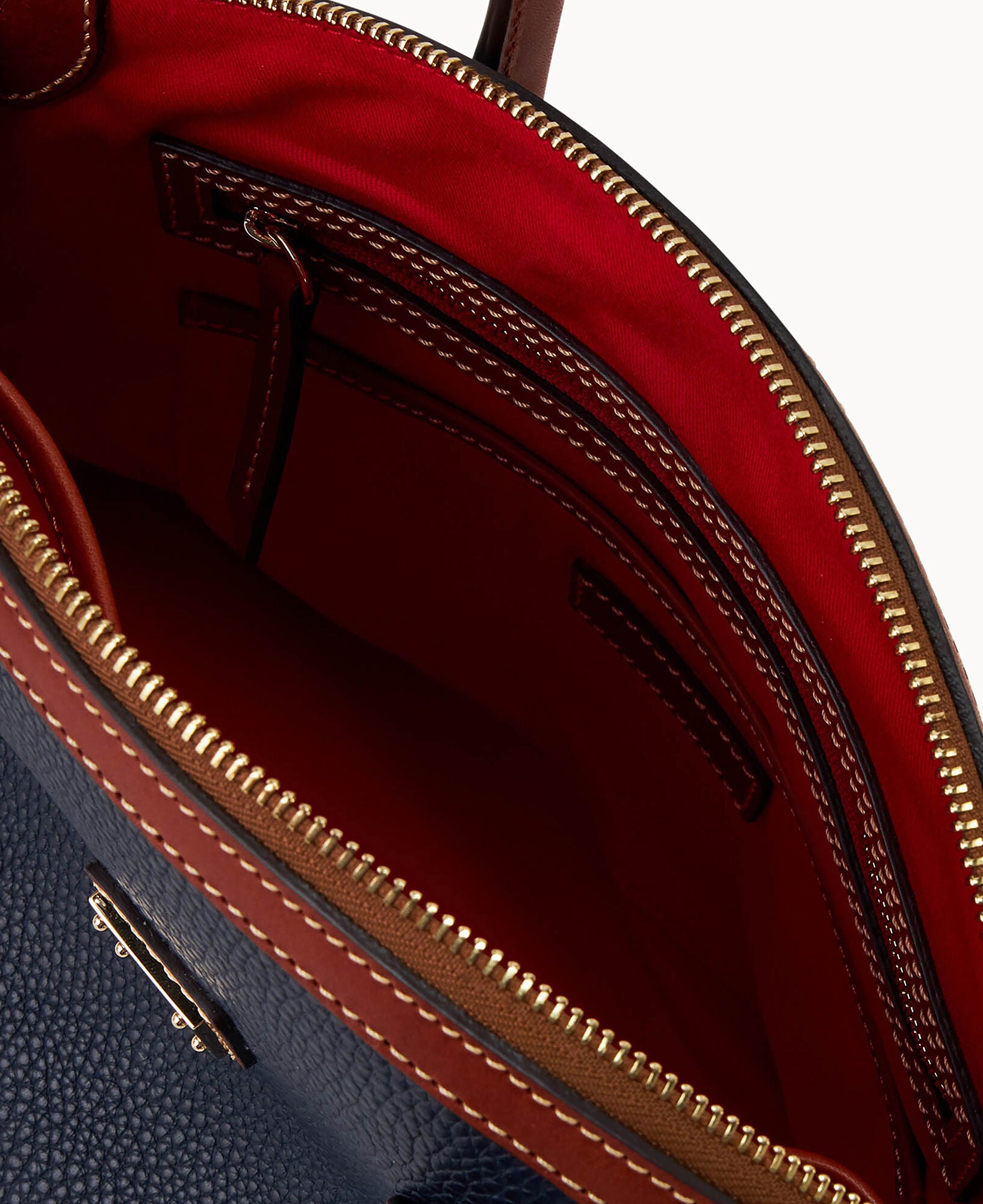 Pebble Grain Domed Satchel - Image 11