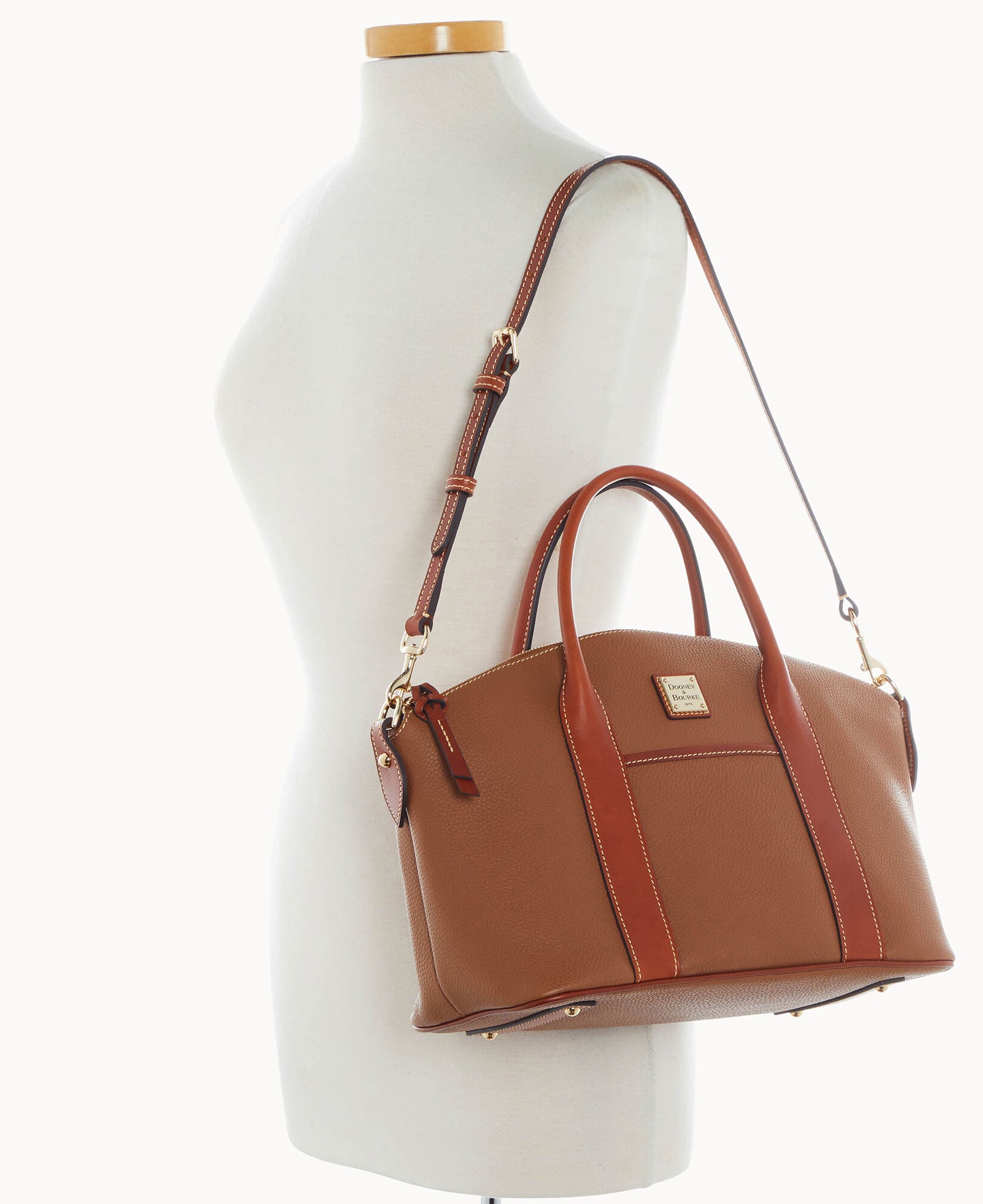 Pebble Grain Madeline Satchel - Image 24