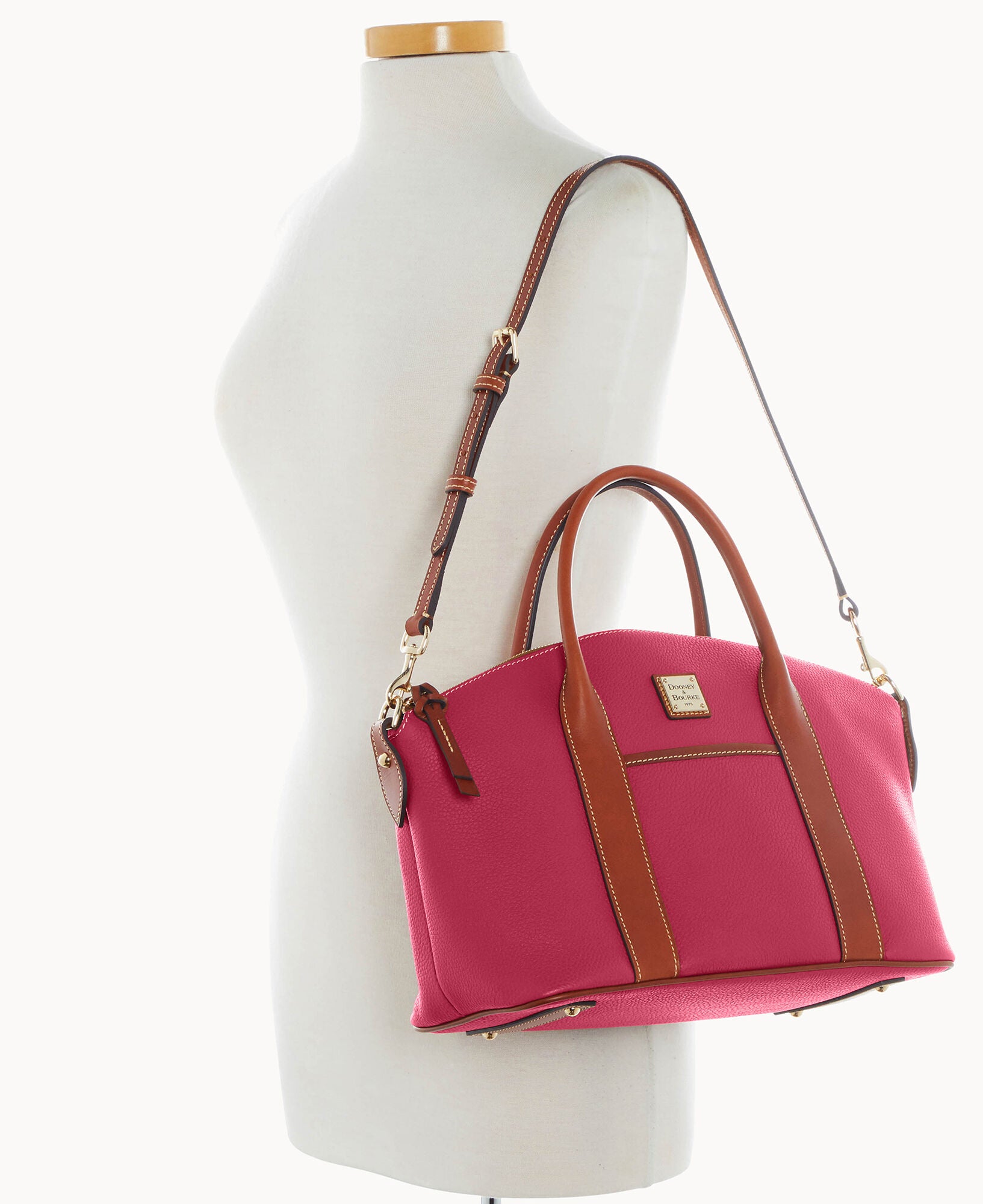 Pebble Grain Madeline Satchel - Image 5
