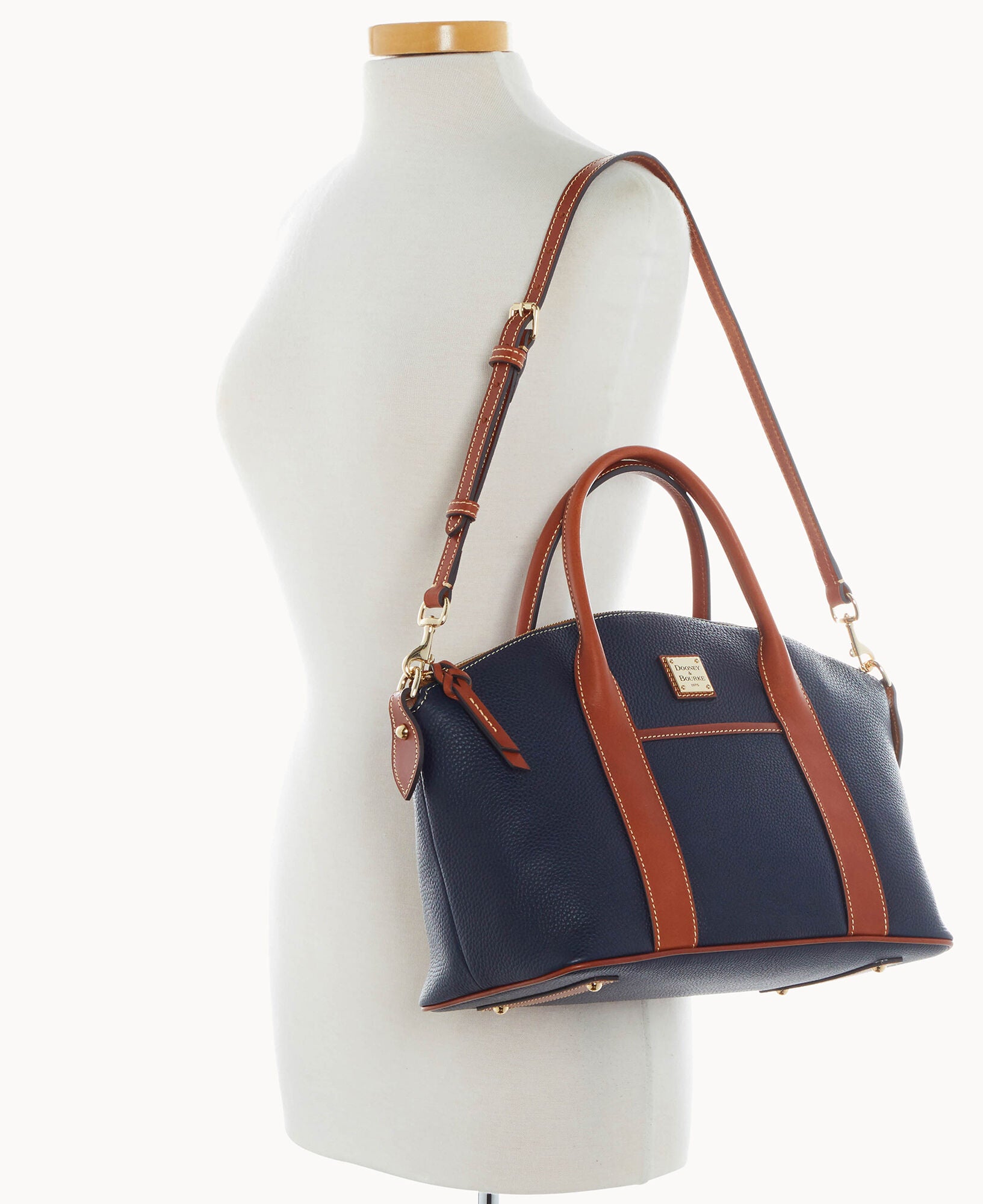 Pebble Grain Madeline Satchel - Image 19