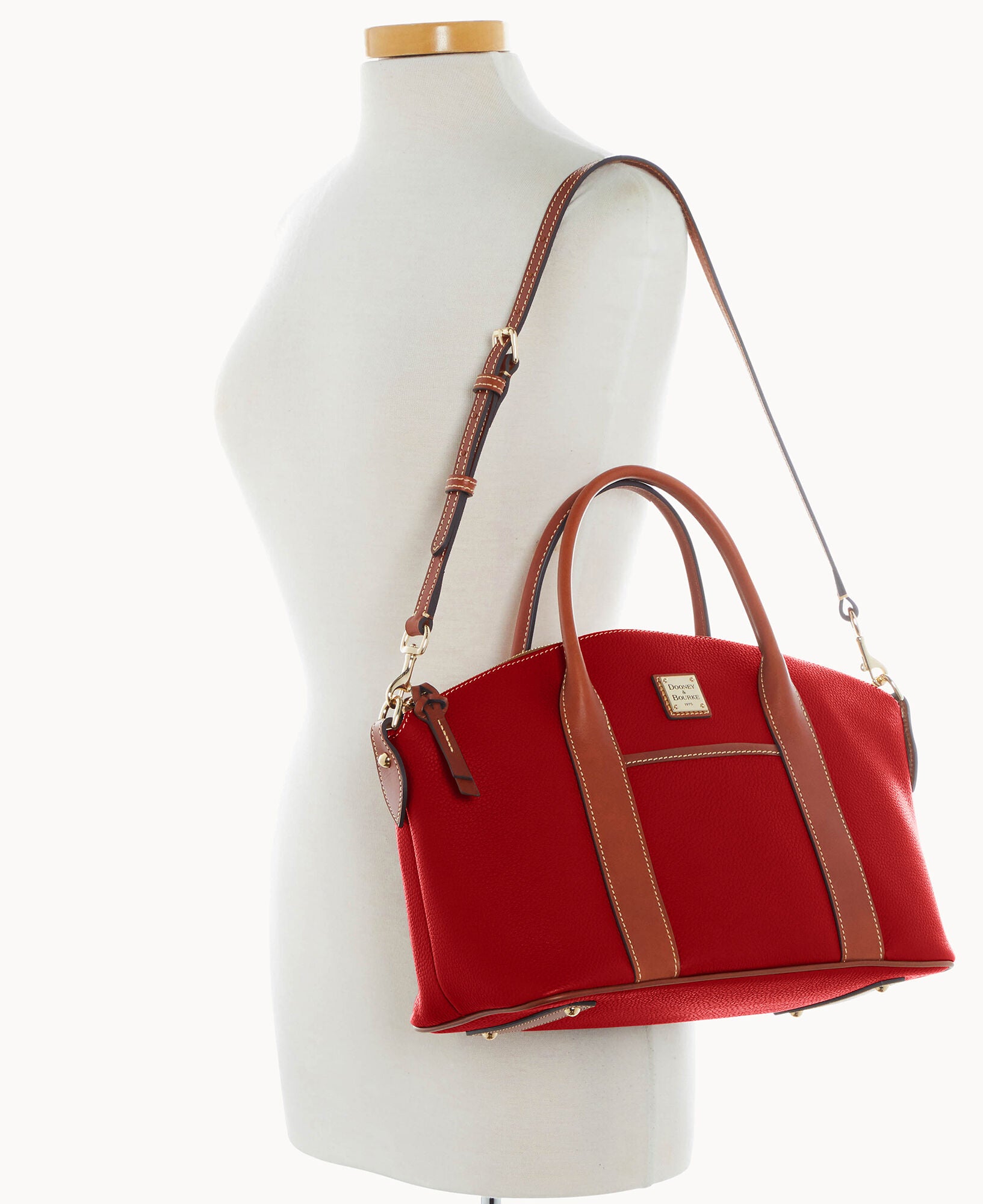 Pebble Grain Madeline Satchel - Image 14