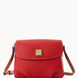 Pebble Grain Flap Crossbody