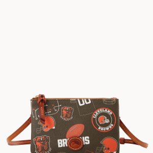 NFL Browns Top Zip Crossbody