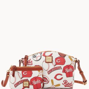 MLB Reds Suki Crossbody Med Wristlet