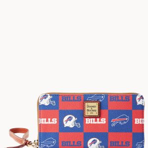 NFL Bills Large Zip Around Wristlet