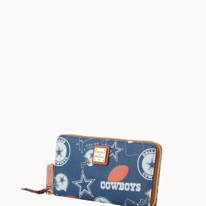 NFL Cowboys Large Zip Around Wristlet