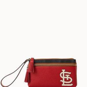 MLB Cardinals Double Zip Wristlet