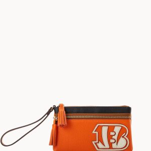 NFL Bengals Double Zip Wristlet