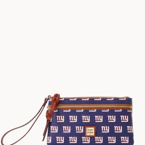 NFL NY Giants Double Zip Wristlet
