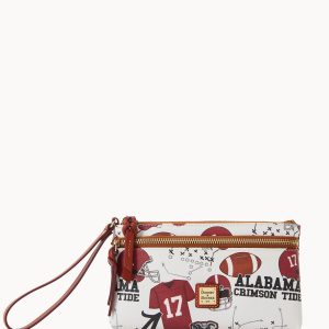 Collegiate University of Alabama Double Zip Wristlet