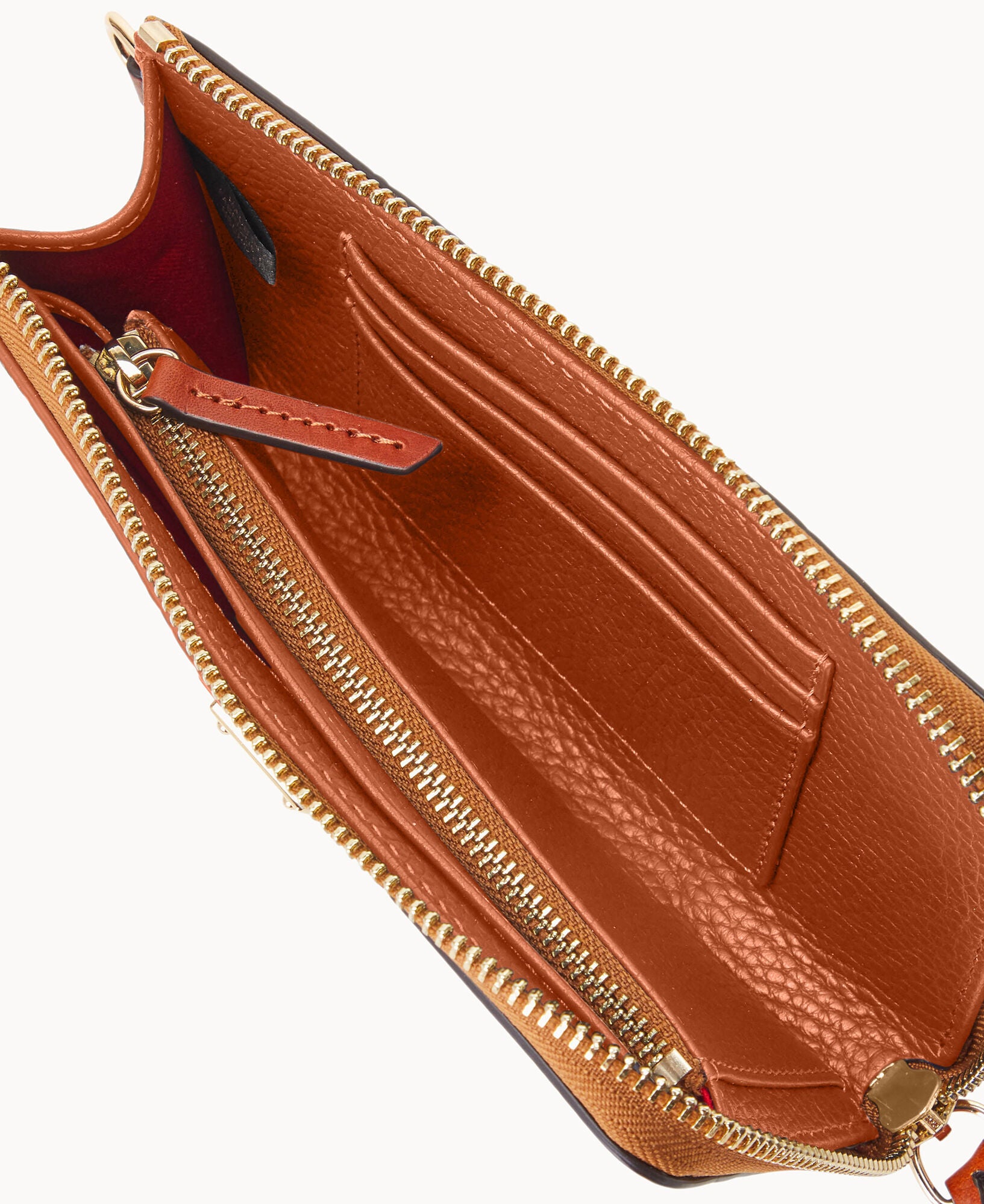 Pebble Grain Folded Zip Wristlet - Image 17
