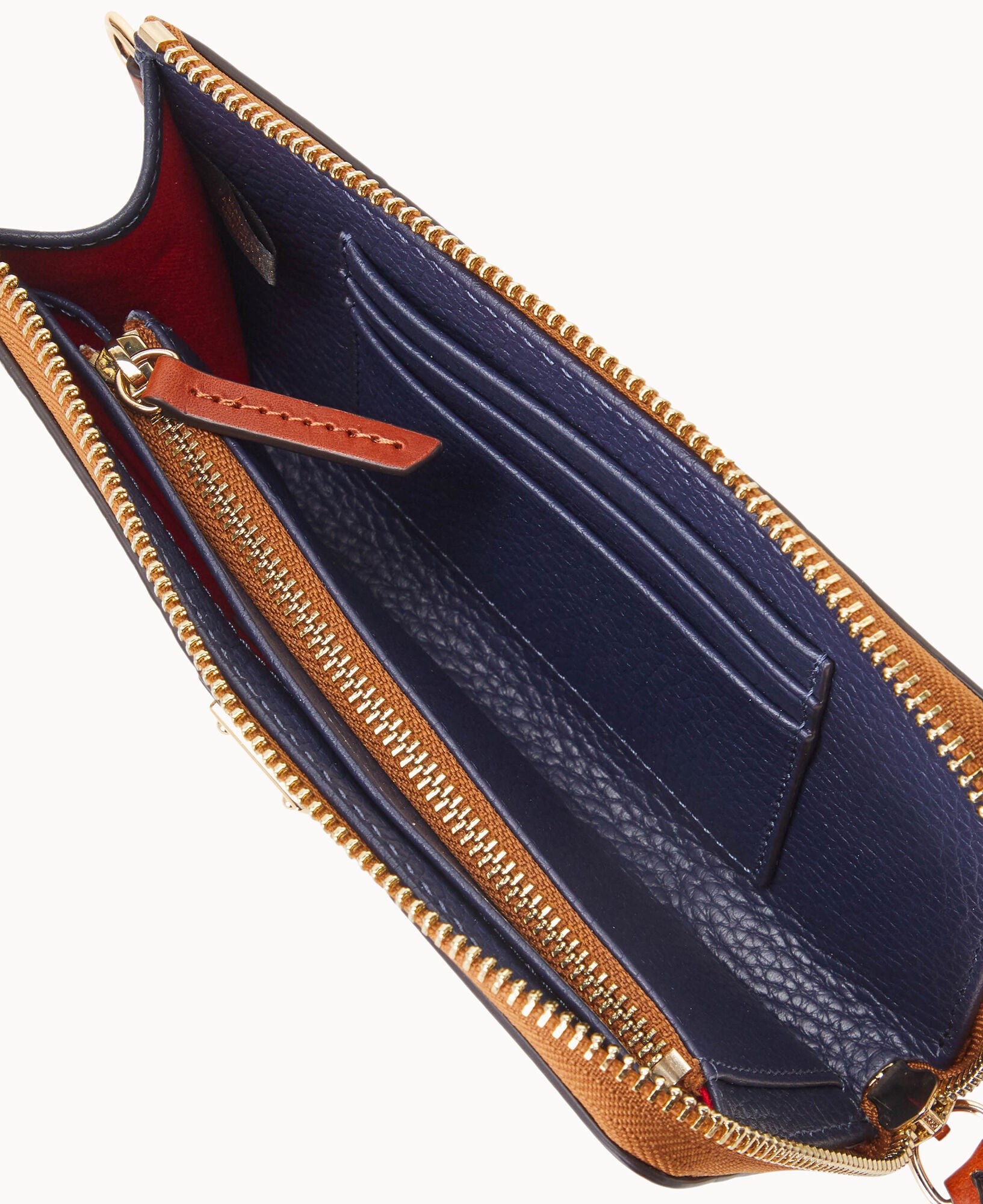 Pebble Grain Folded Zip Wristlet - Image 23