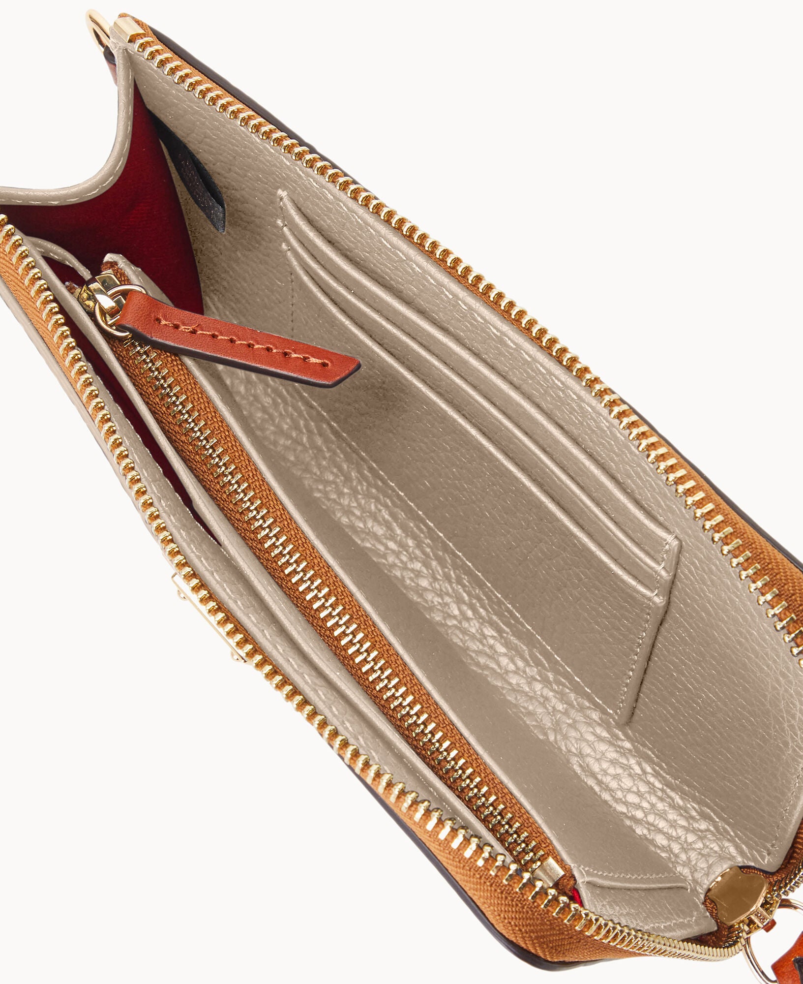 Pebble Grain Folded Zip Wristlet - Image 14
