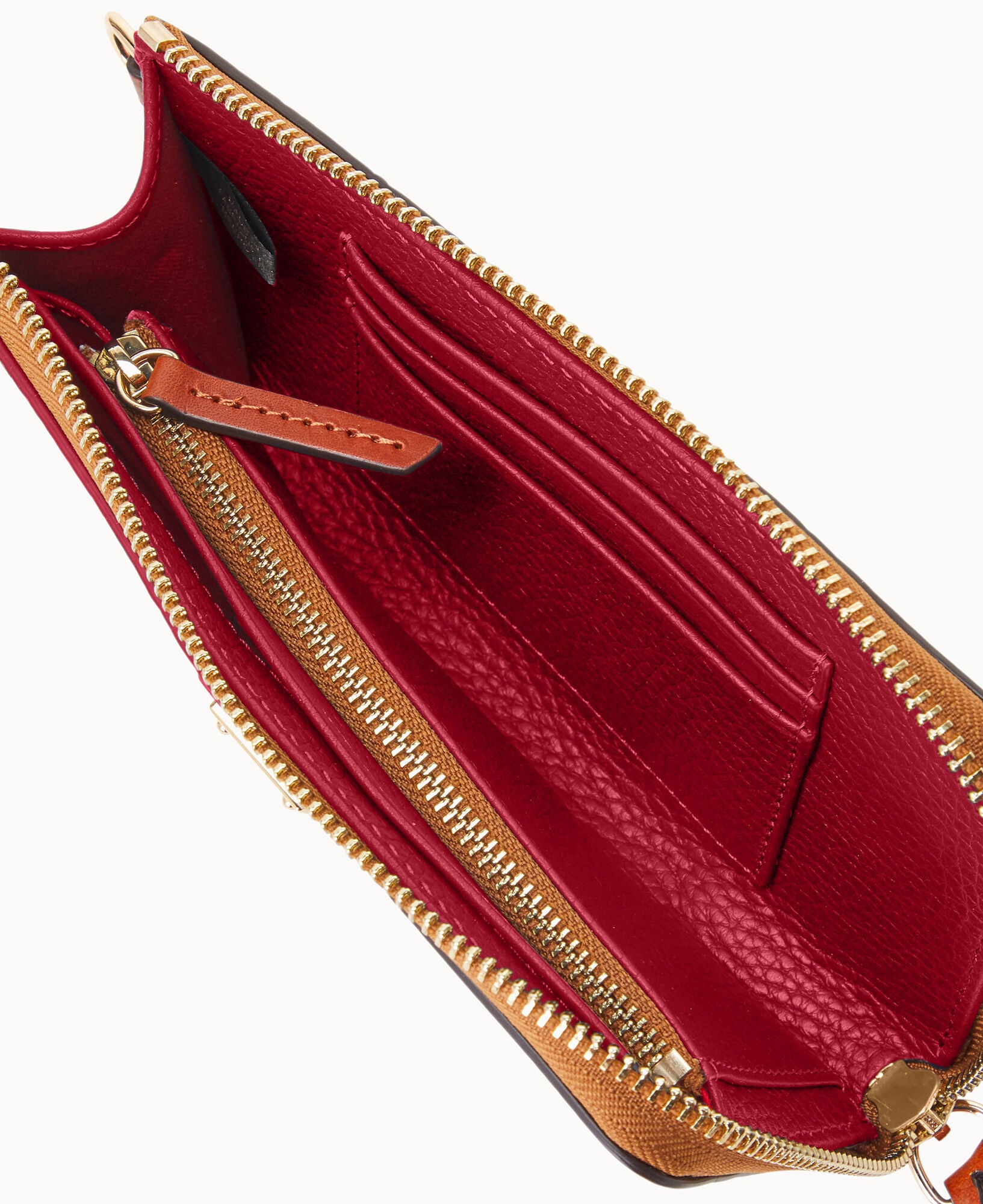 Pebble Grain Folded Zip Wristlet - Image 29