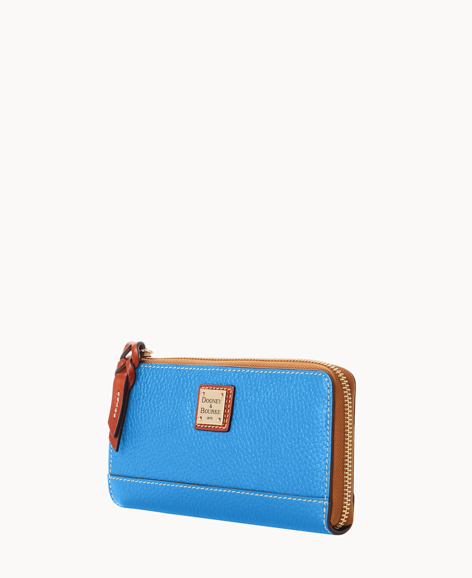 Pebble Grain Folded Zip Wristlet - Image 2