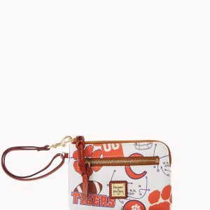 Collegiate Clemson University Zip Around Wristlet