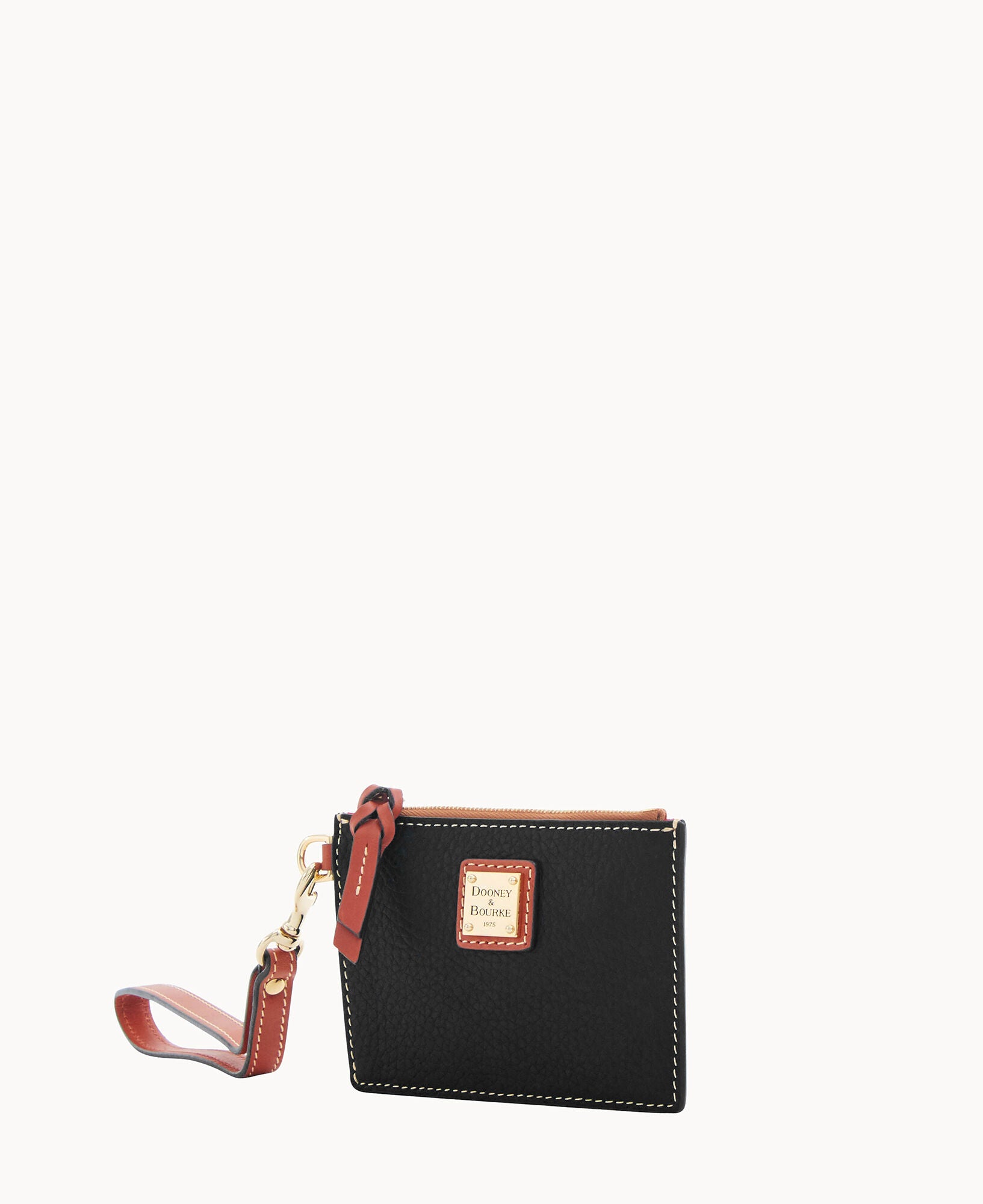 Pebble Grain Zip Top Card Case Wristlet - Image 22