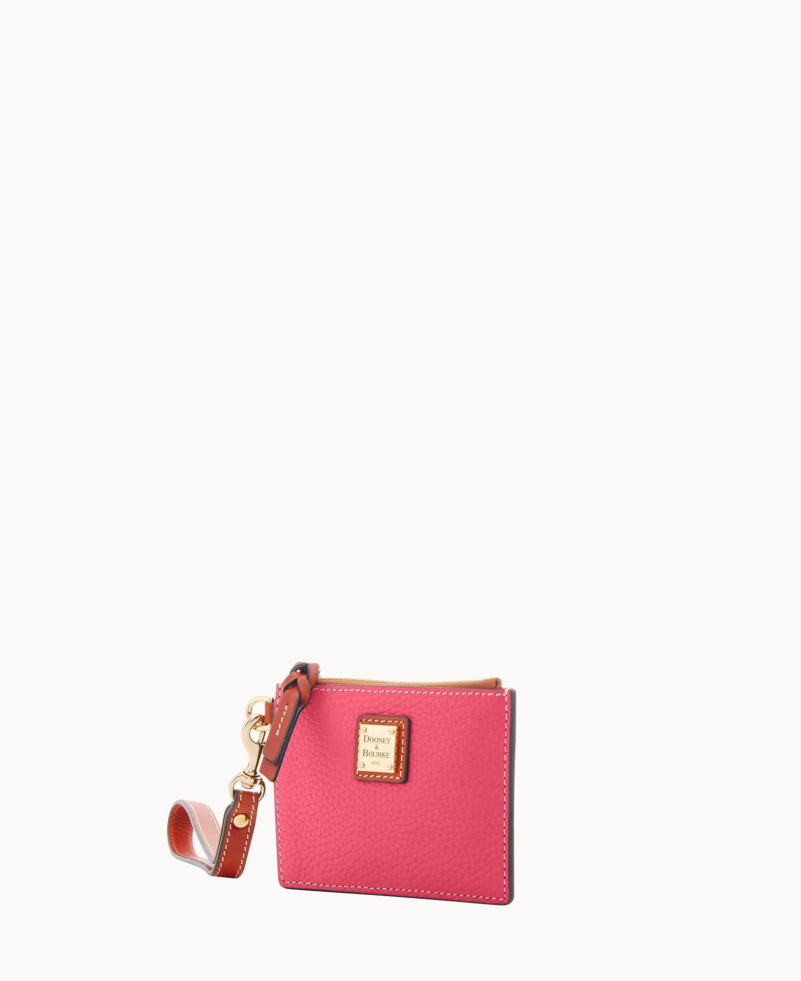 Pebble Grain Zip Top Card Case Wristlet - Image 26