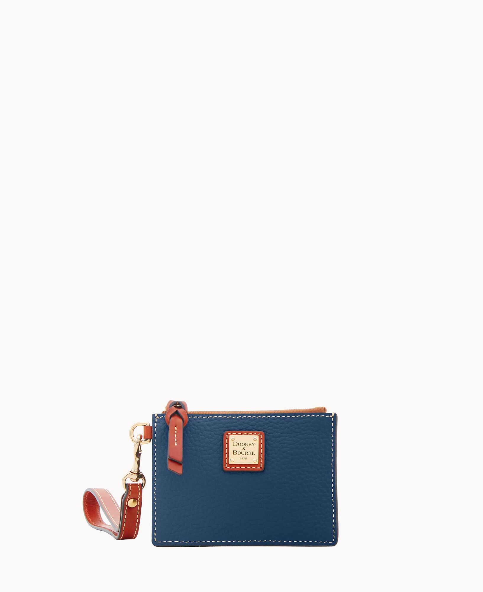 Pebble Grain Zip Top Card Case Wristlet - Image 29