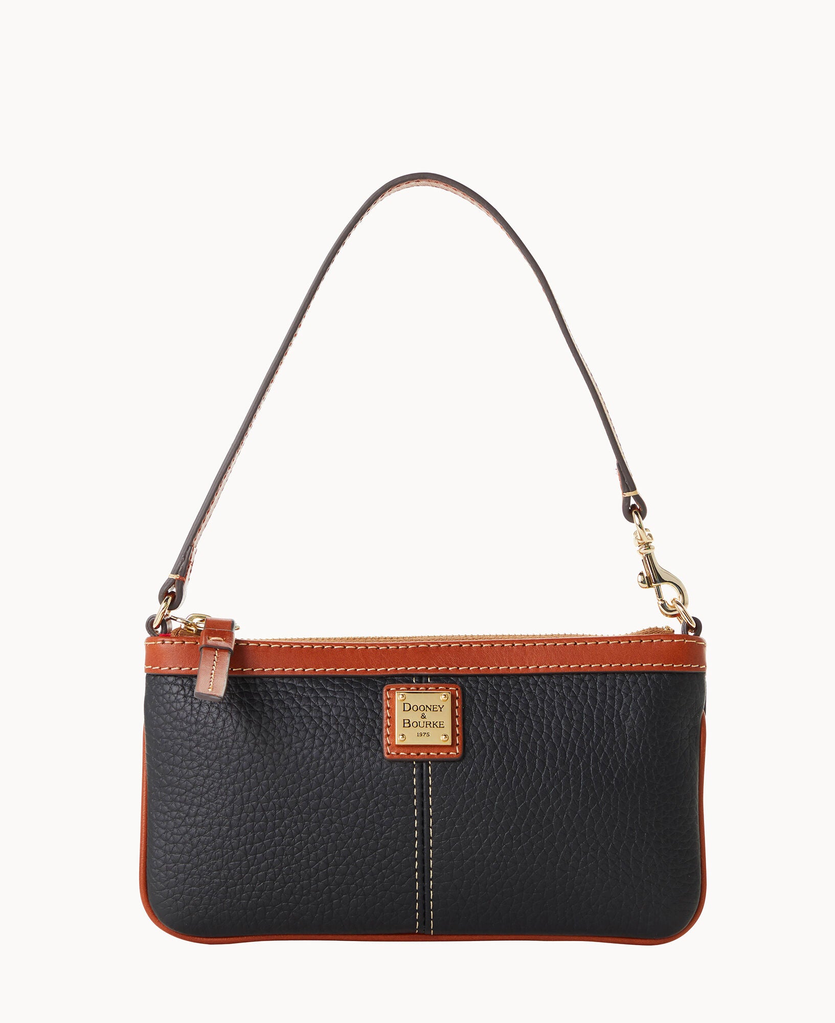 Pebble Grain Large Slim Wristlet