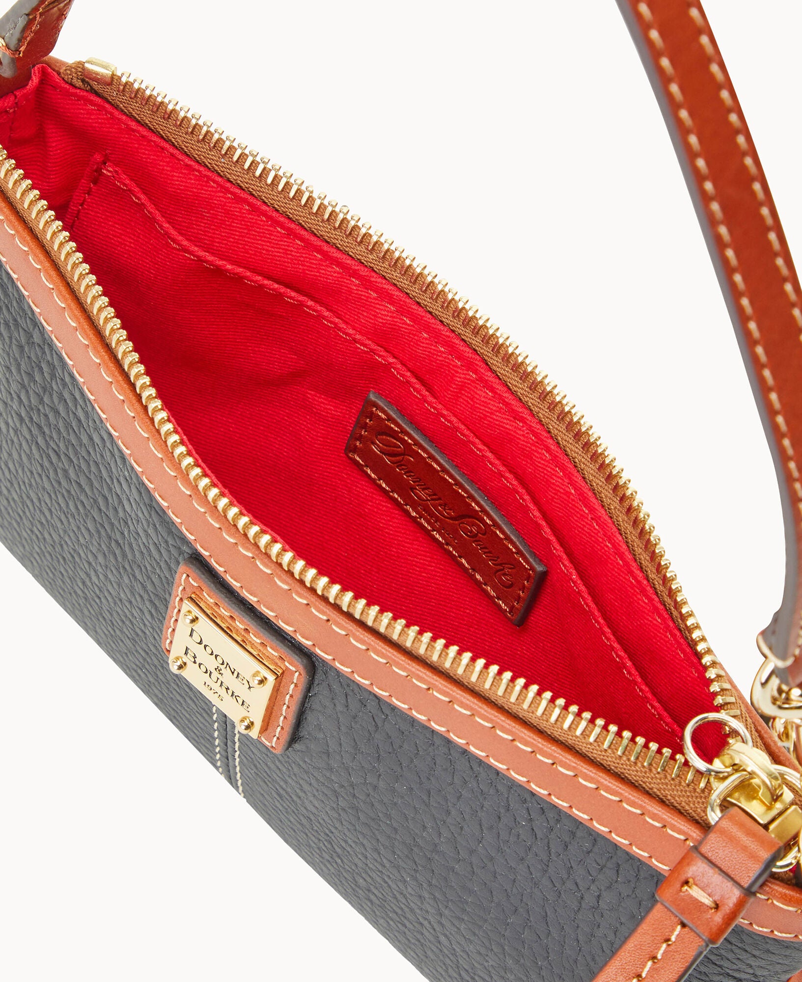 Pebble Grain Large Slim Wristlet - Image 3