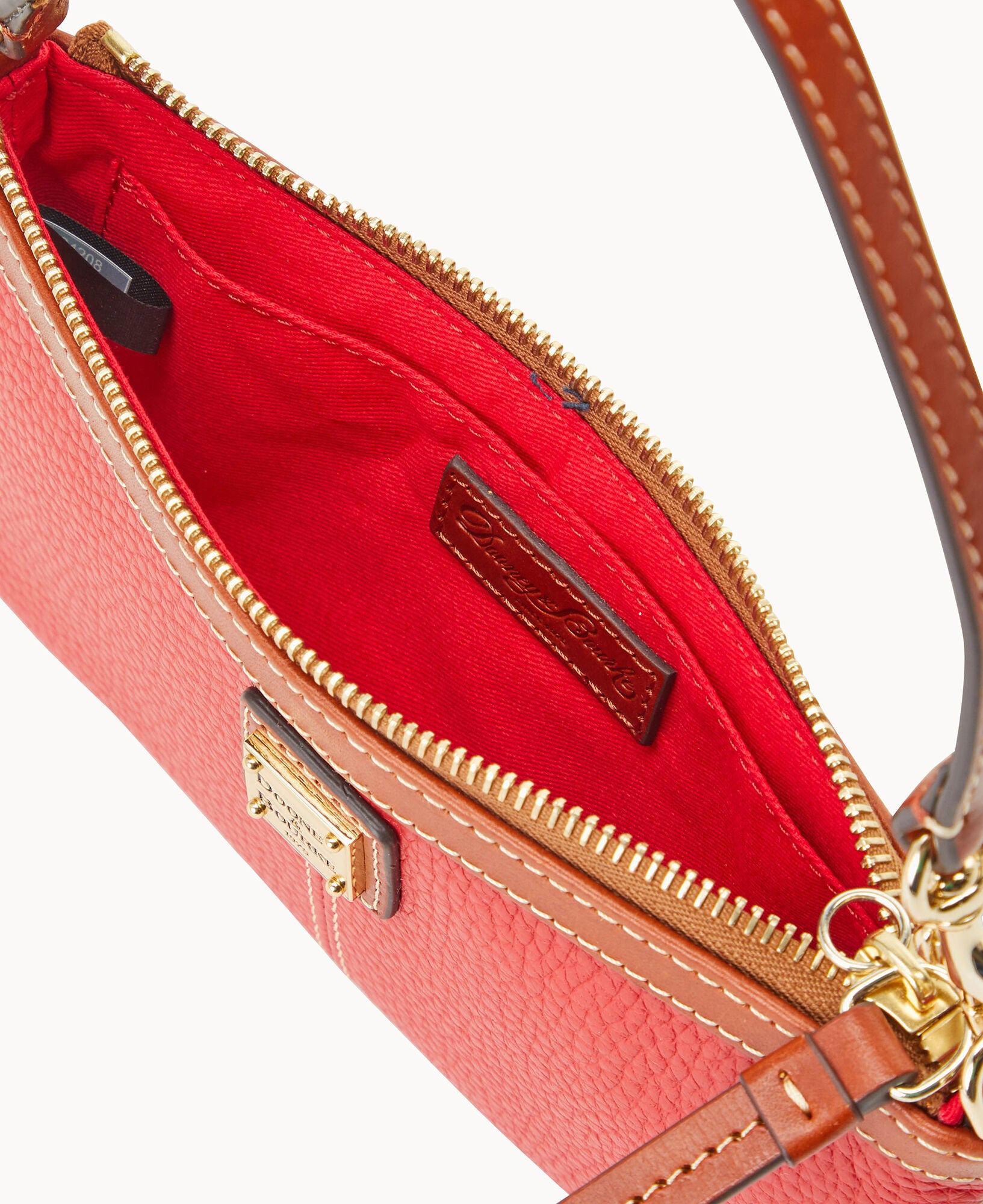 Pebble Grain Large Slim Wristlet - Image 18