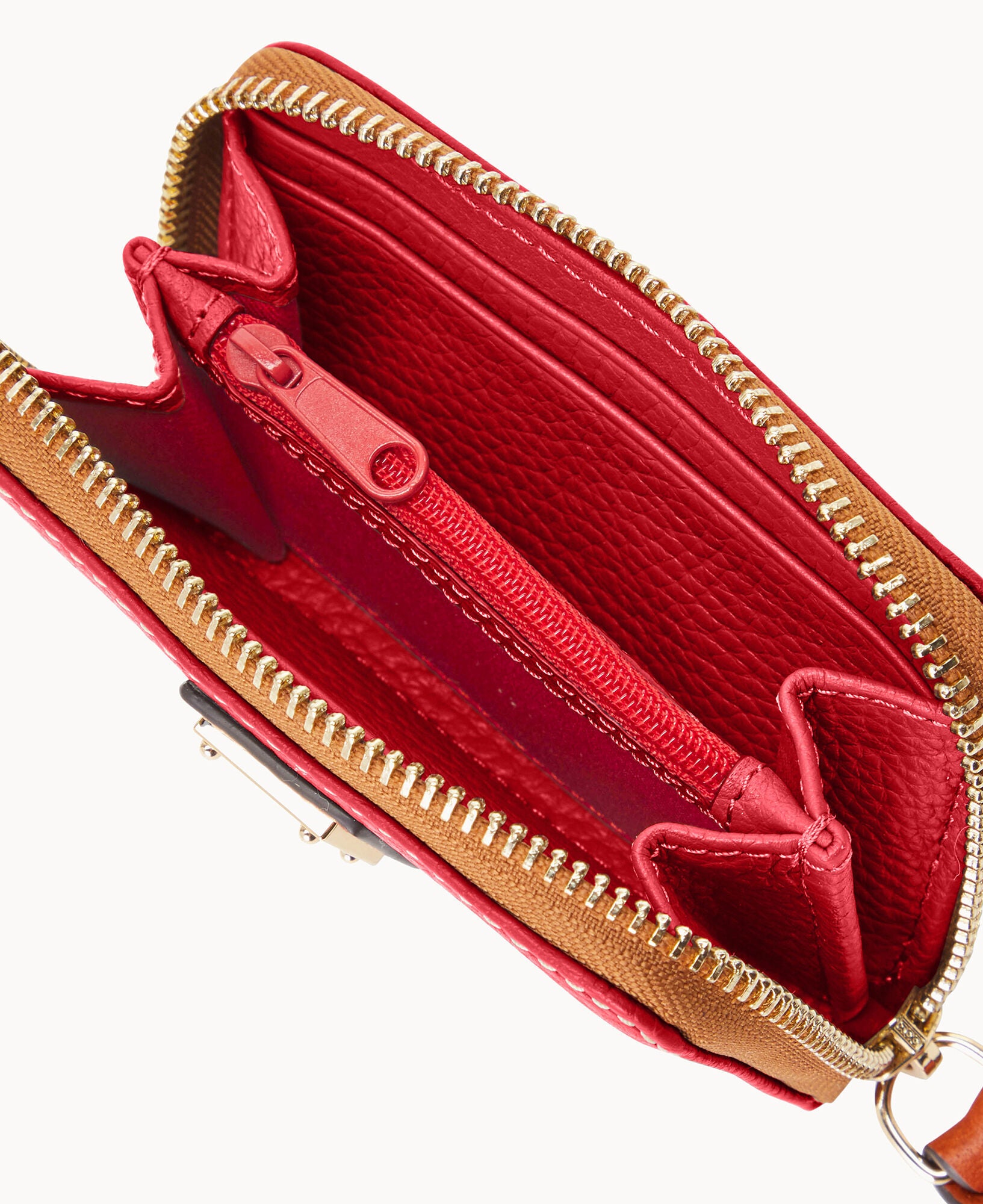 Pebble Grain Large Zip Around Credit Card Case - Image 21