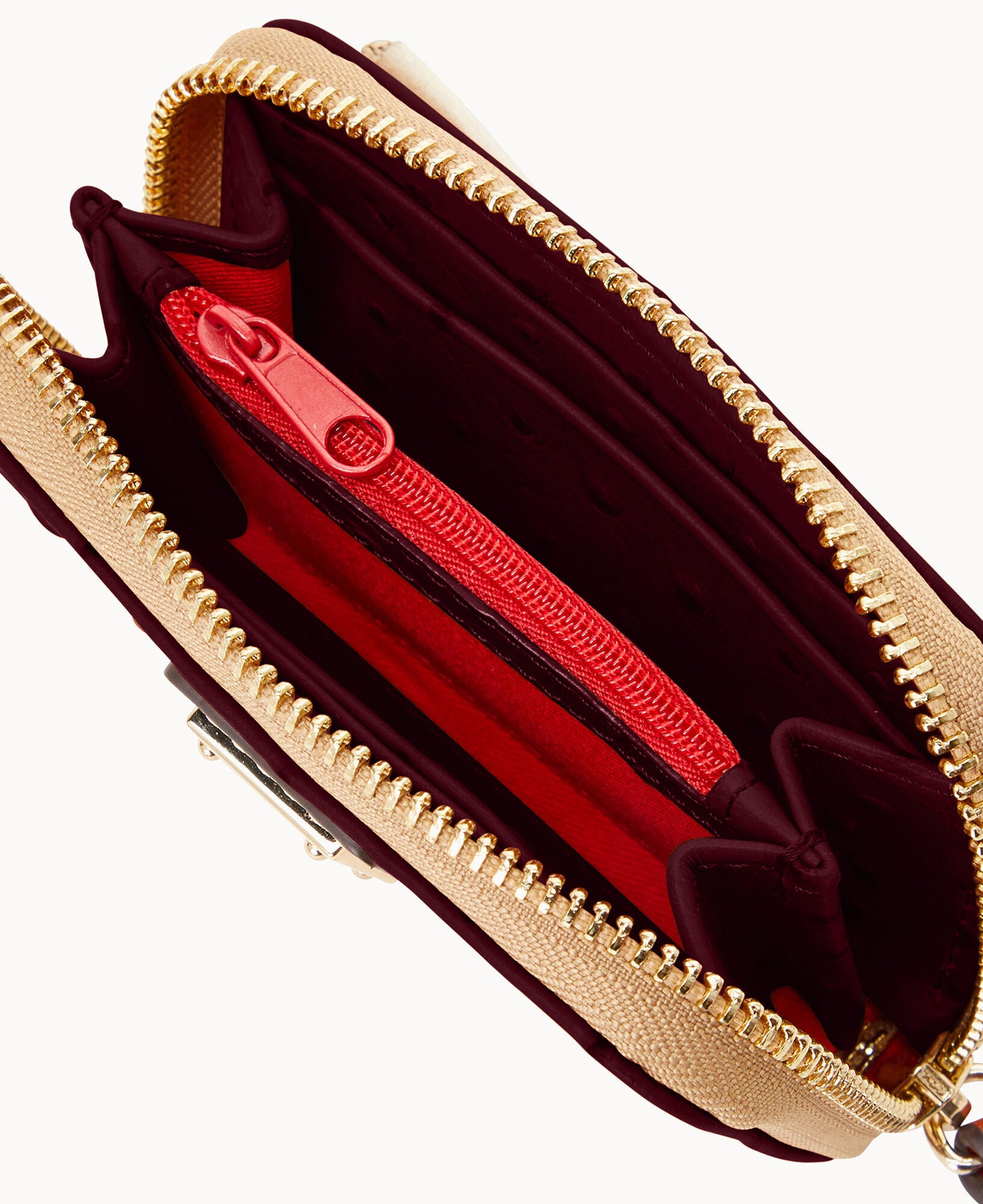 Ostrich Large Zip Around Credit Card Case - Image 27