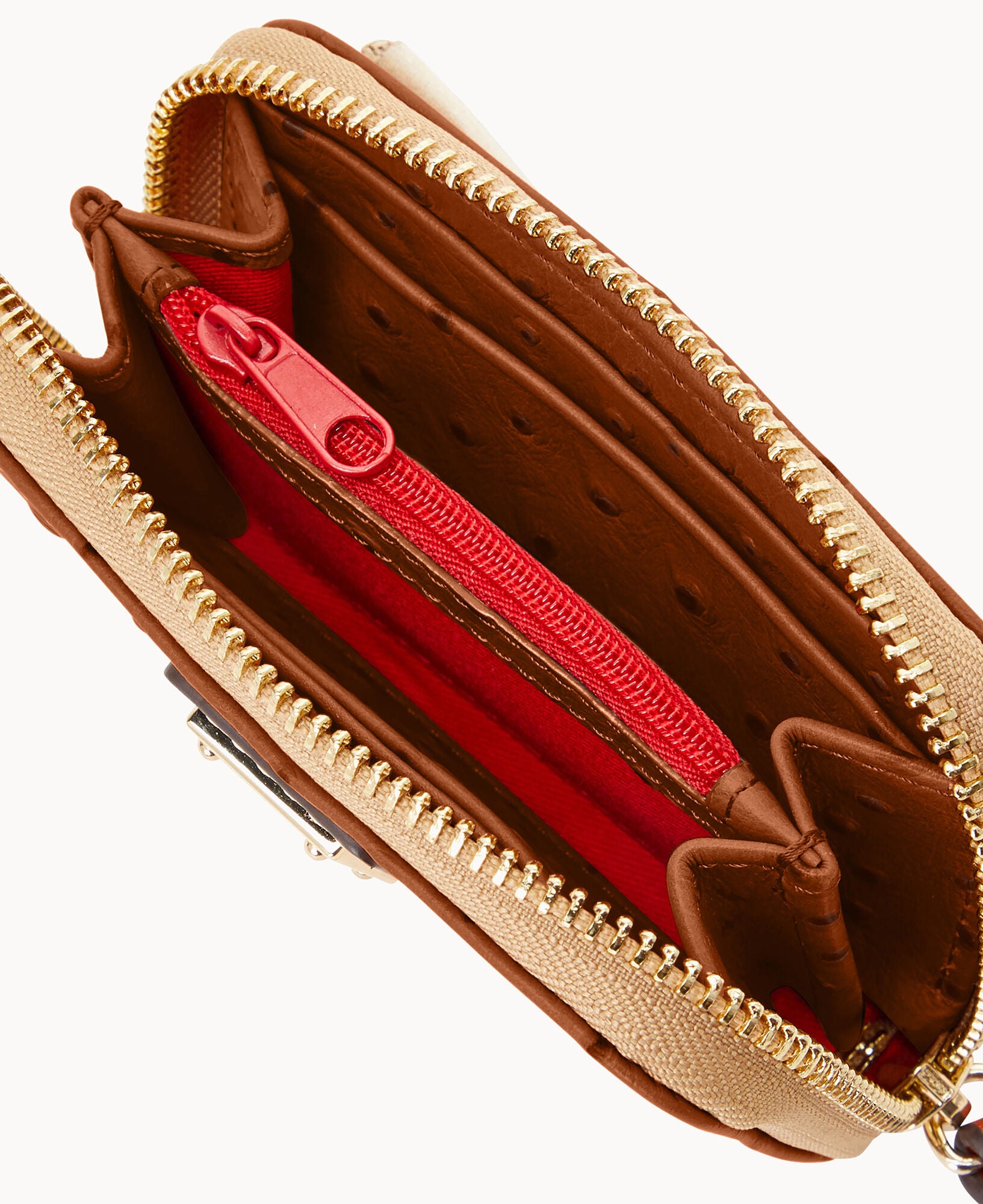 Ostrich Large Zip Around Credit Card Case - Image 24