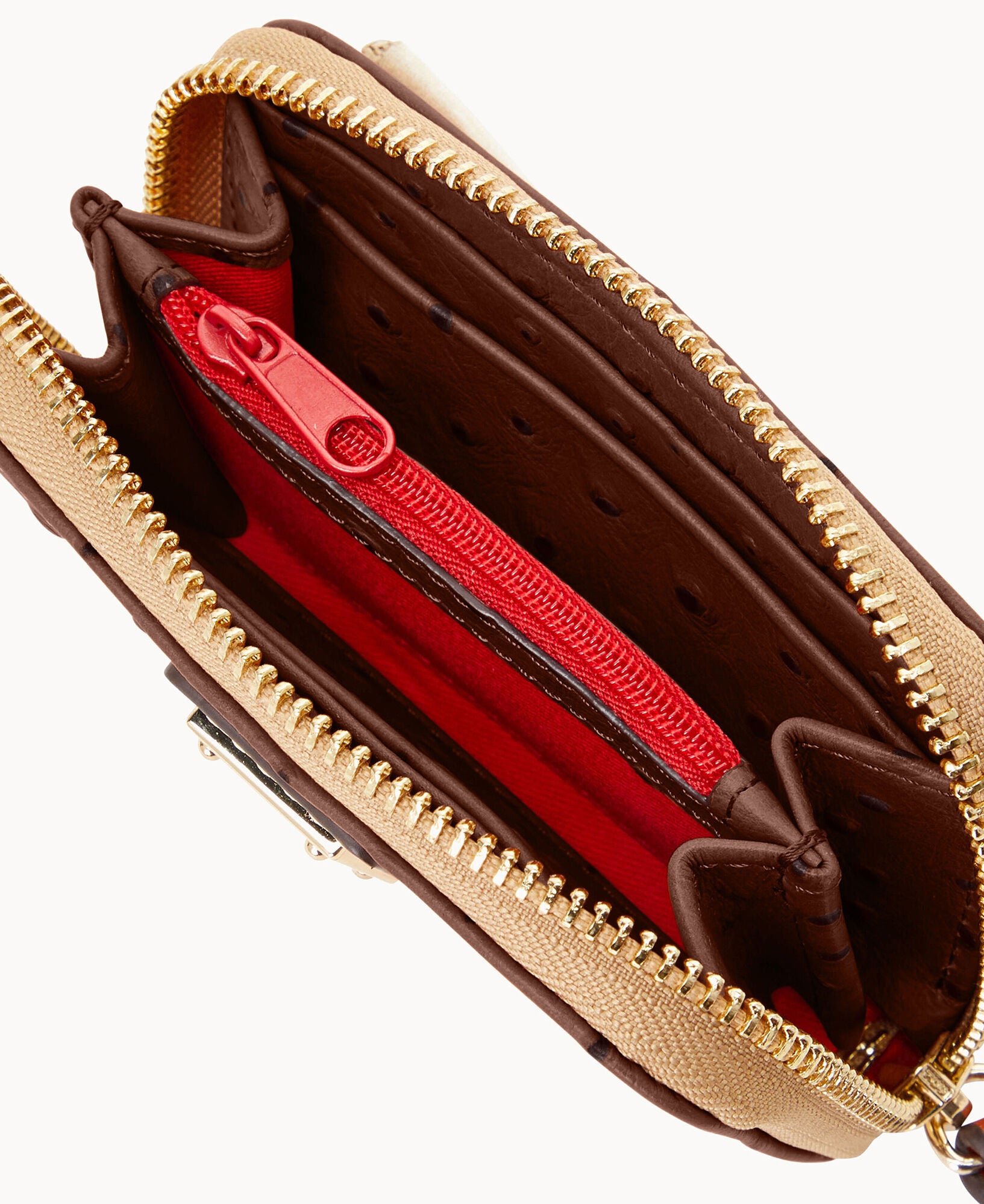 Ostrich Large Zip Around Credit Card Case - Image 21