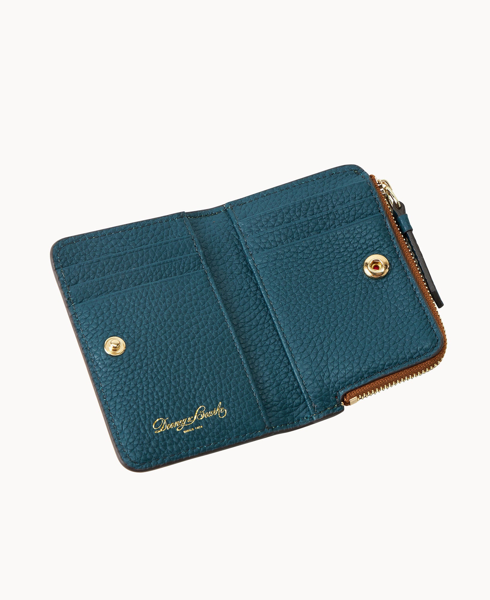 Pebble Grain Zip Credit Card Wallet 12 - Image 3