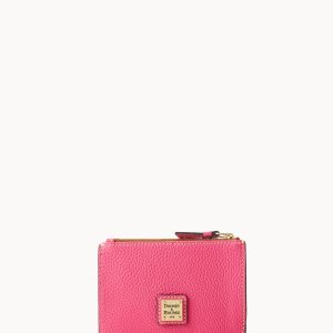 Pebble Grain Zip Credit Card Case