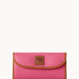 Pebble Grain Continental Clutch