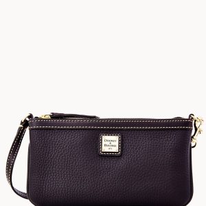 Pebble Grain Large Slim Wristlet