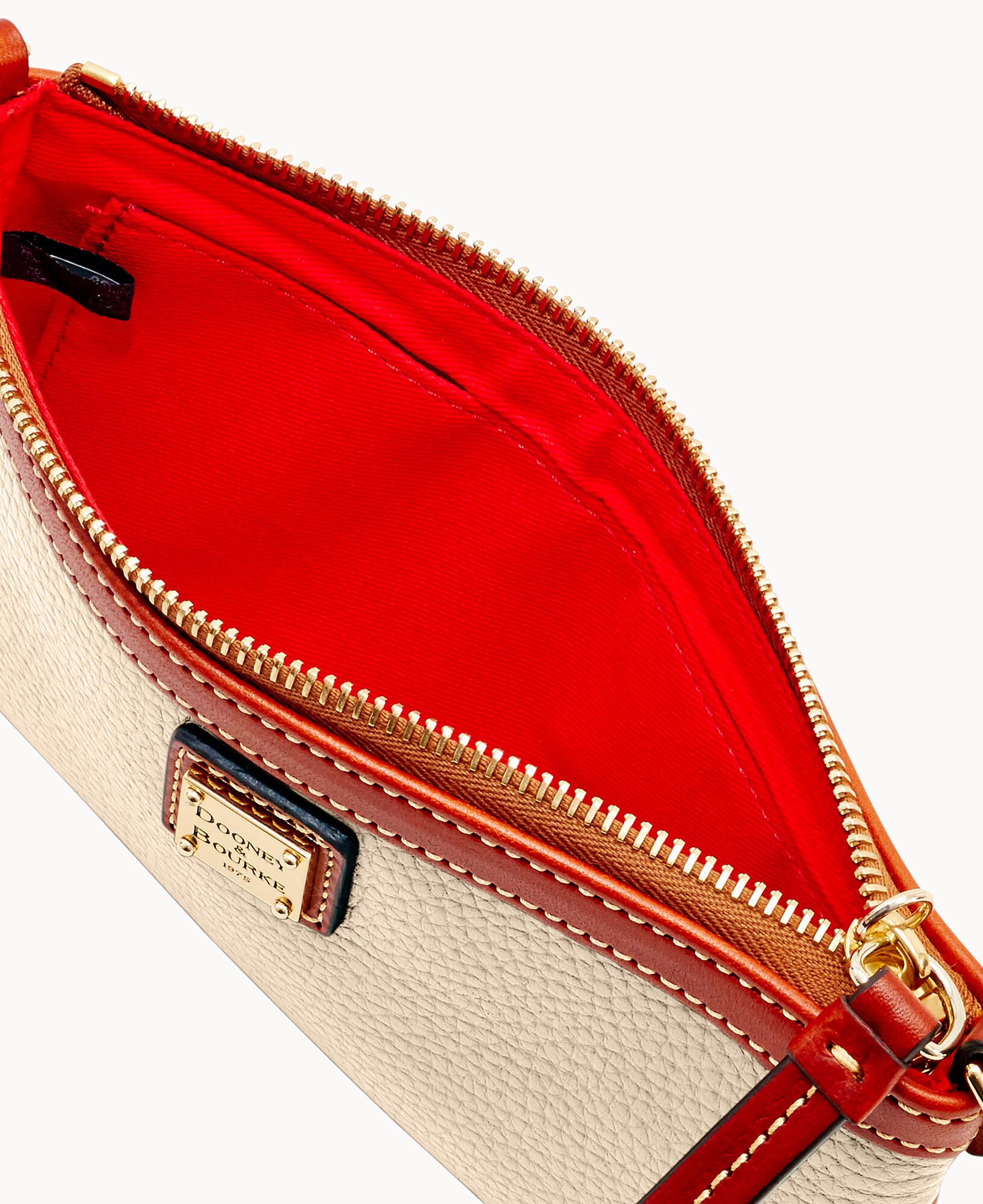 Pebble Grain Large Slim Wristlet - Image 12